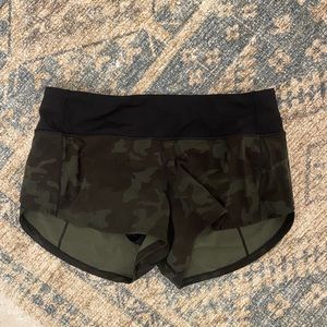 Camo lululemon shorts